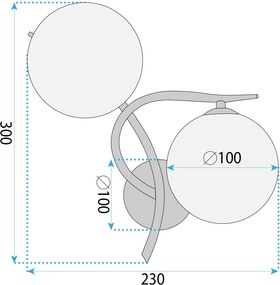 Аплик LED G132-2W Gold