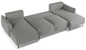 Светлосив ъглов диван Malie – Makamii