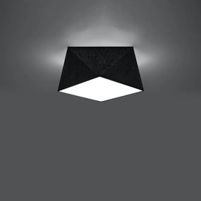 Черно осветително тяло за таван 25x25 cm Koma – Nice Lamps