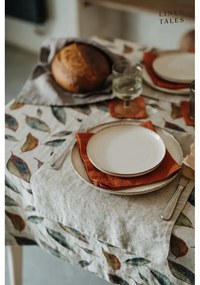 Ленена покривка за маса 140x140 cm Golden Fall – Linen Tales