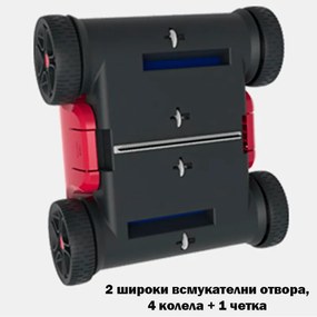 Безкабелен робот за почистване на басейни Wybot Typhor 2 (Osprey 300 Pro), 50W, Li-Ion 6600 mAh, За до 120 м2, Автономия 120 минути, Self-parking, Auto-reverse, Бял