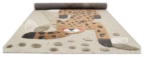 Кафяво-бежов детски килим 80x125 cm Little Jaguar – Nattiot