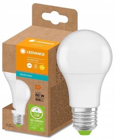 LED Крушка от рециклирана пластмаса A60 E27/8,5W/230V 2700K - Ledvance