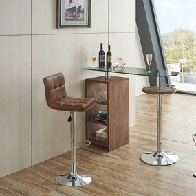 Бар стол Sammie-Кафяво (4) парчета