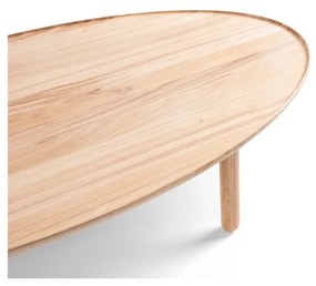 Дъбова маса за кафе в естествен цвят 80x150 cm Mu - Gazzda