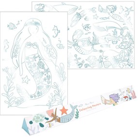 Картинки за оцветяване Mermaid – Meri Meri