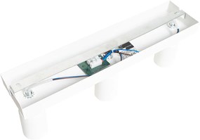 Модерен прожектор бял правоъгълен 3-светлина - Facil