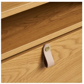 Накланяща се стойка за обувки от декор от дъб в естествен цвят 62x118x26 cm Barco – House Nordic