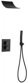Mexen Salto вградена душ система, черна - 7604-02-70