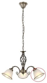 Globo - резервно стъкло за полилей ODIN E27, бяло, Ø 16 см