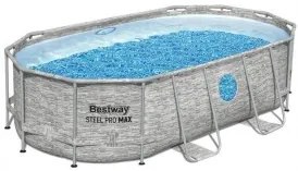 Bestway - Овален сглобяем басейн ратан 427 х 250 х 100 см
