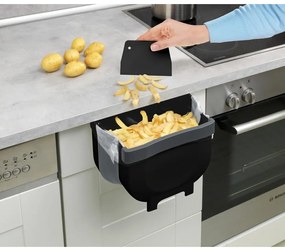 Черно висящо кошче за отпадъци , 5 л Black Outdoor Kitchen Fago - Wenko