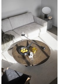 Тъмнокафява кръгла масичка за кафе от декор от дъб ø 110 cm Boxford – Rowico