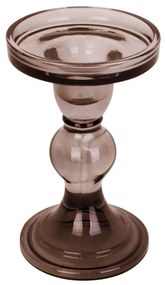 Кафяв стъклен свещник Изкуство Glass Art - PT LIVING