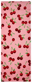 Розова памучна плажна кърпа 78x200 cm Cherries – Catherine Lansfield