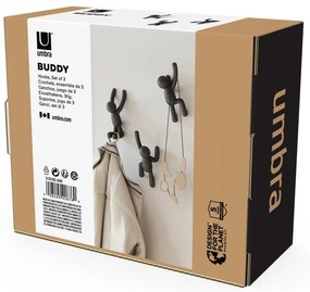 Пластмасови куки за стена в комплект от 3 броя Buddy - Umbra