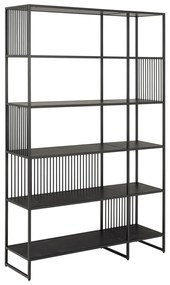 Черна библиотека 120x185x35 cm Strington – Actona