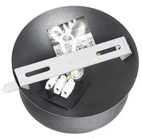 Таванна лампа в стил арт деко черна със златно стъкло - Pallon