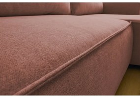 Розов променлив разтегателен диван Nihad - Bobochic Paris