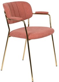 Розови трапезни столове в комплект от 2 Jolien - White Label