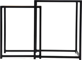 Странични масички в комплект 2 бр. от декор от дъб 38x38 cm Noah – Bonami Essentials