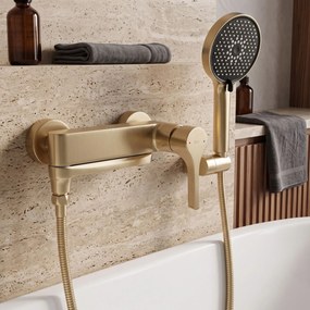 Смесител за вана PREMIUM REA Maxim Brush Gold