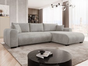 Ъглов диван Merkos-Светло сиво
