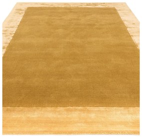 Ръчно изработен килим със смес от вълна в цвят жълта охра 200x290 cm Ascot – Asiatic Carpets