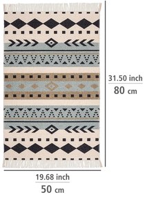 Изтривалка за баня от рециклиран памук Bere, 50 x 80 cm - Wenko