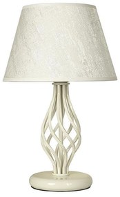 Настолна лампа АТЛАС, крем, абажур Сарай Крем, 1xE27