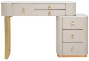 Конзолна маса в бежово-златисто 40x120 cm Beauty – Mauro Ferretti