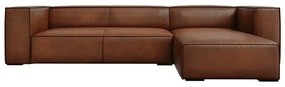 Ъглов диван от кафява кожа (десен ъгъл) Madame - Windsor &amp; Co Sofas