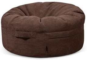 Тъмнокафяв пуф от рипсено кадифе Roll 105 – SLOWDOWN