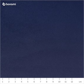 Тъмносин кадифен диван Bean - EMKO