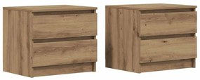 856521 vidaXL Нощни шкафчета, 2 бр, 50x40x43.5 см, инженерно дърво