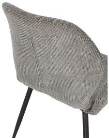 Сиви тапицирани трапезни столове в комплект 2 бр. Ansu – Marckeric
