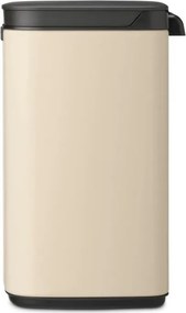 Кош за боклук Brabantia Bo Small 1008865, 4 л, Плавно и безшумно отваряне, Противоплъзгаща основа, Бежов