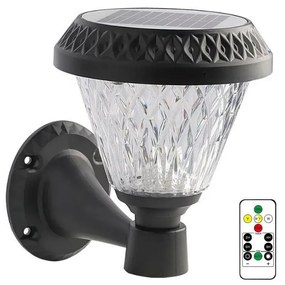 LED Димируем соларен аплик LED/0,8W/5,5V IP44 + дистанционно