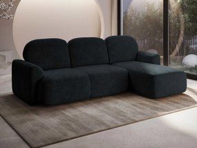 Ъглов диван Nabu-Черно-Десен