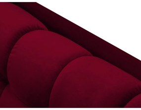 Ъглов диван от червено кадифе , десен ъгъл Bali - Cosmopolitan Design