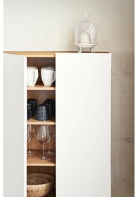 Бял висок скрин от декор от дъб 95x120 cm Arista – Teulat