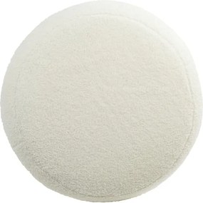 Бяла табуретка от плат букле Kimi – Light &amp; Living