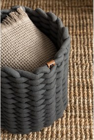 Текстилна кошница ø 25x25 cm Peach Skin Round M – Bigso