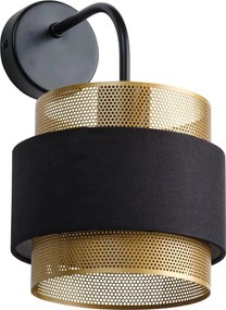 Osram - Настенна лампа DECOR HORNET 1xE27/10W/230V черна/златна