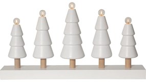 Бяла коледна светлинна украса Skog – Star Trading