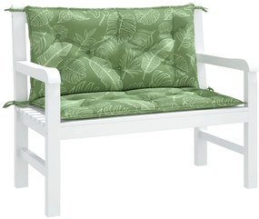 Възглавници за градински пейки 2 бр на листа 100x50x7 см плат Whelan