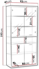Витрина Mediolan AT03-Natural Special