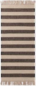 Черна/кремава двустранна/ръчно изработена ютена пътека 80x200 cm Playa – Hanse Home