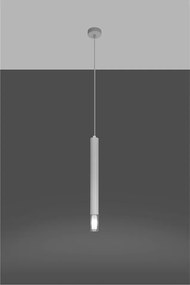 Бяло метално висящо осветително тяло ø 8 cm Vittoria – Sollux