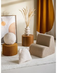 Светлокафяв детски стол от букле Cloud – Wigiwama